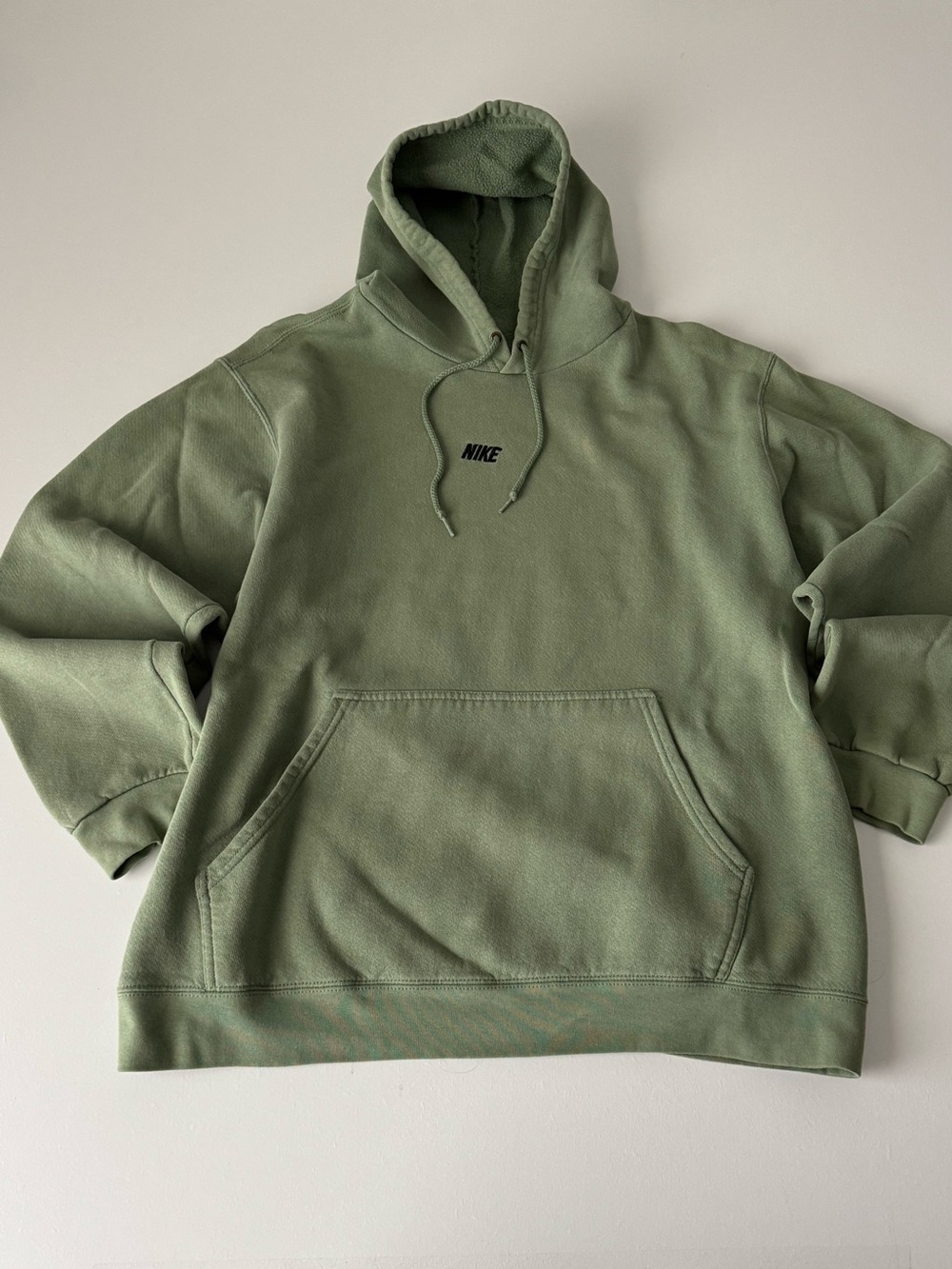 Vintage Nike Center Spellout Hoodie Pistachio Green